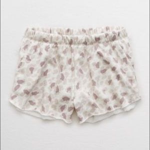 Aerie Leopard Sunday Soft Lounge shorts